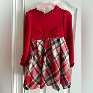 Mayoral Girls Red Tartan Check Dress size 36 months